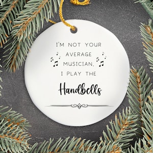 Handbells Ornament, Gifts for Best Musician Ever, Gift for Handbells Player, Christmas, Birthday, Event Keepsake